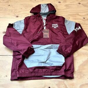 NWT Mitchell & Ness Texas A&M Aggies Windbreaker Jacket MENS MEDIUM